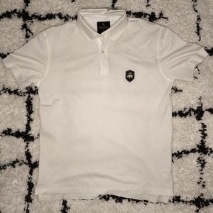 Brooks Brothers white polo shirt Size Large limited edition slim fit